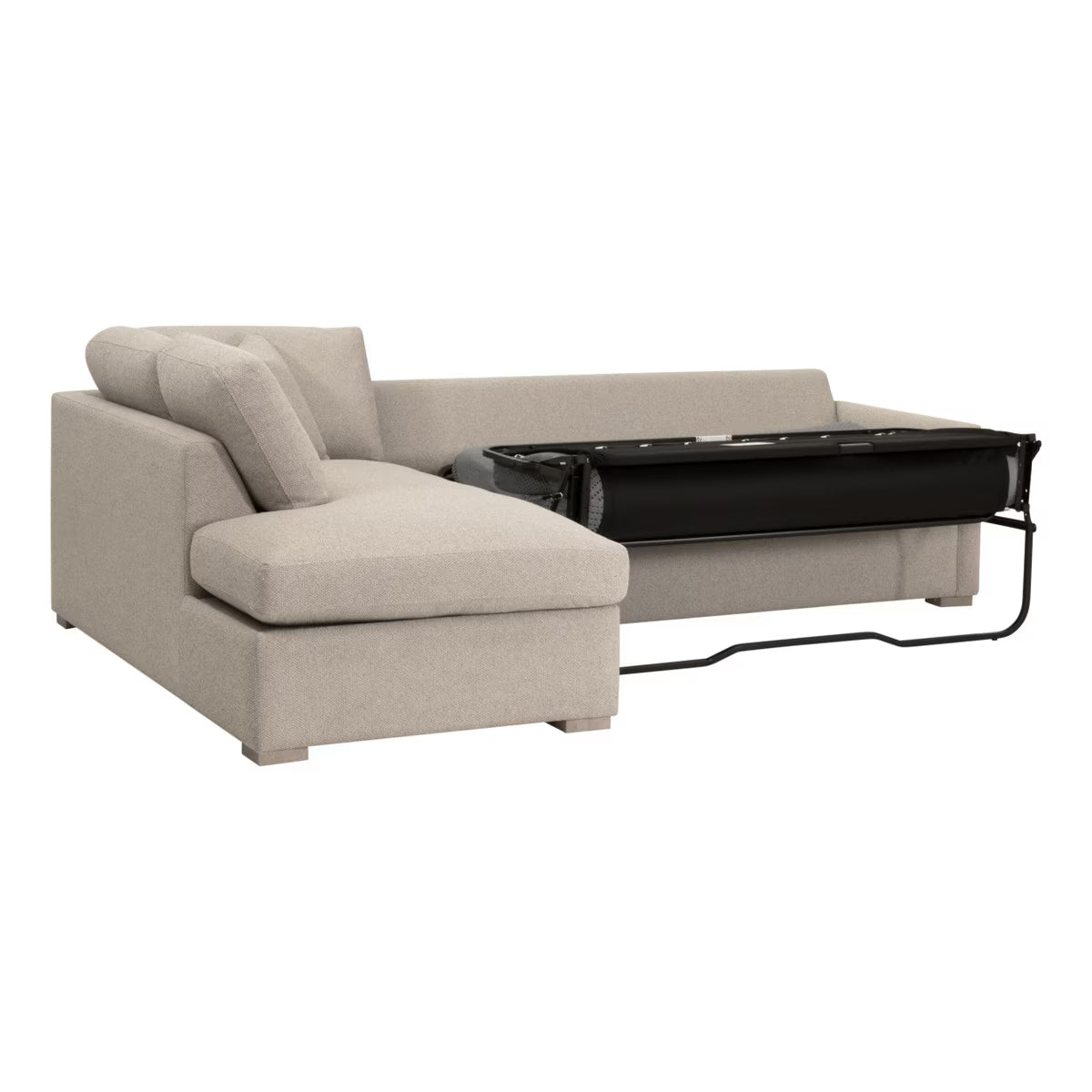 Clara 112"  Slim Arm Sleeper Queen LF Sectional