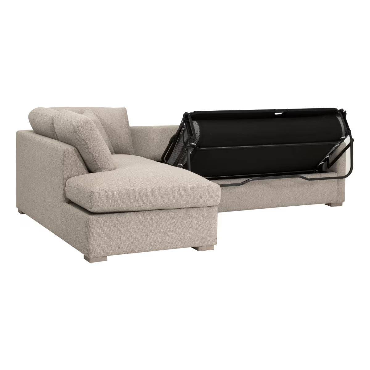 Clara 112"  Slim Arm Sleeper Queen LF Sectional