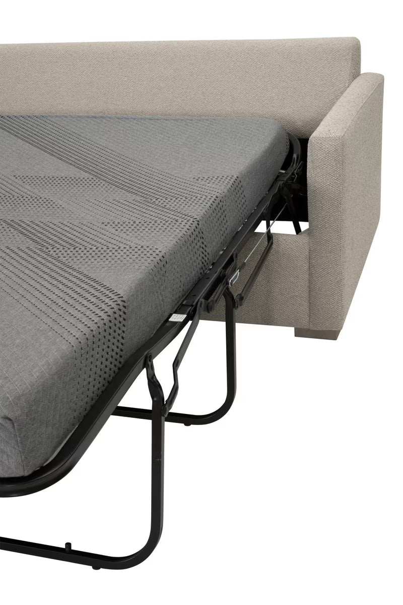 Clara 112"  Slim Arm Sleeper Queen LF Sectional