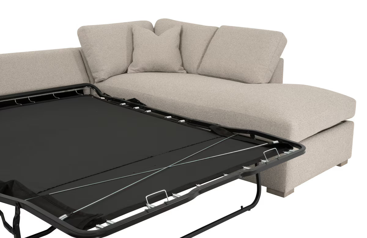 Clara 112" Slim Arm Sleeper Queen RF Sectional