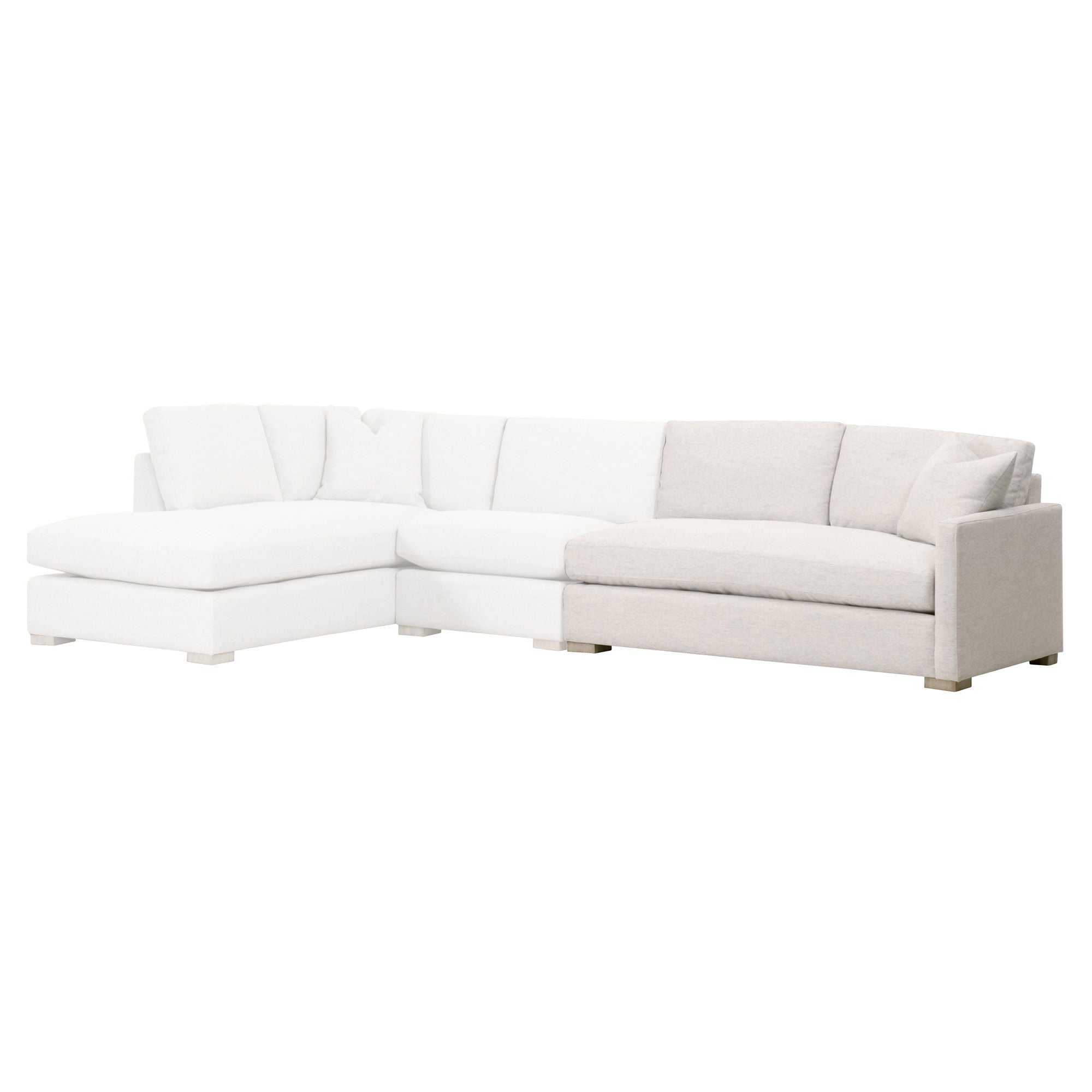 Clara Modular 2-Seat Right Slim Arm Sofa