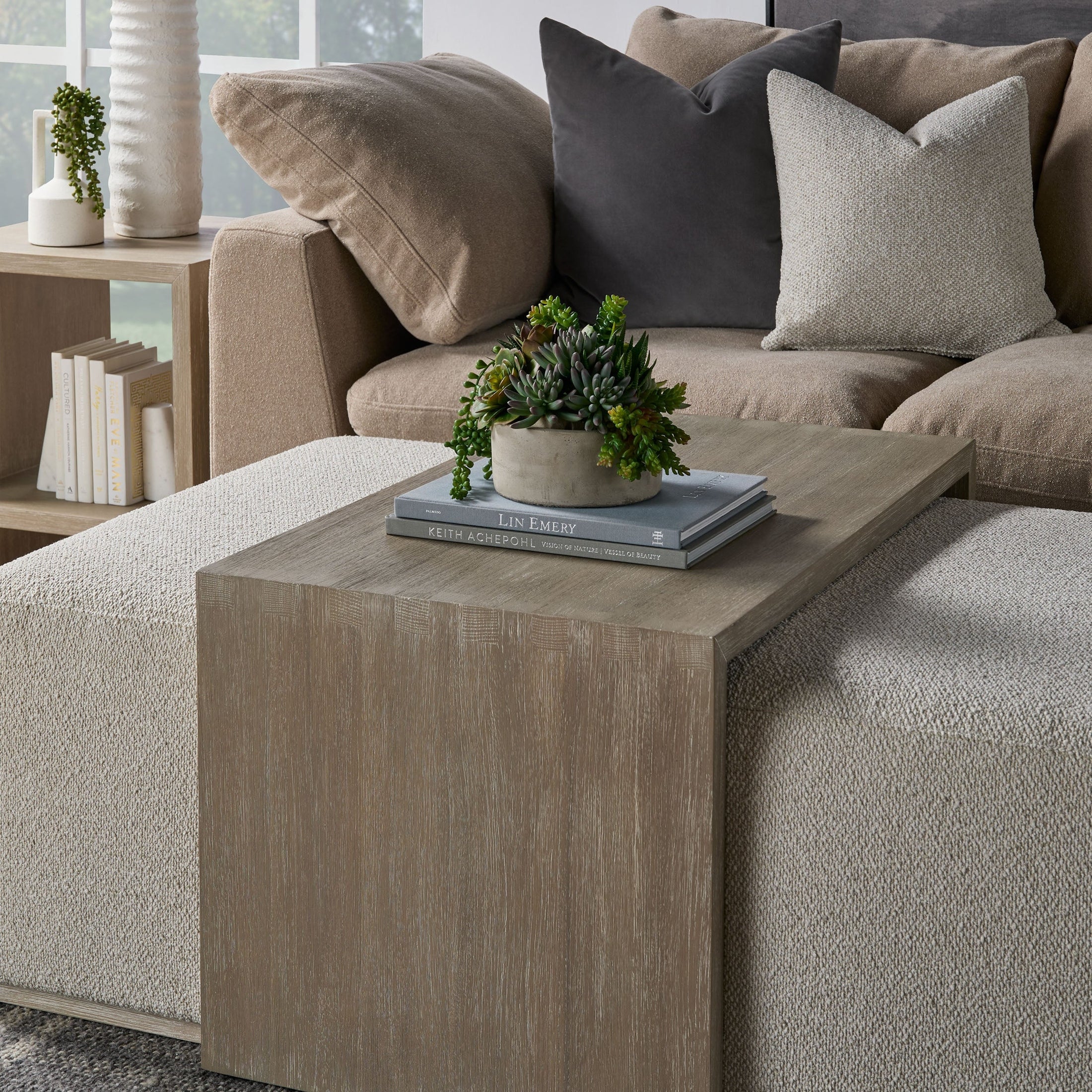 Dovetail Upholstered Coffee Table