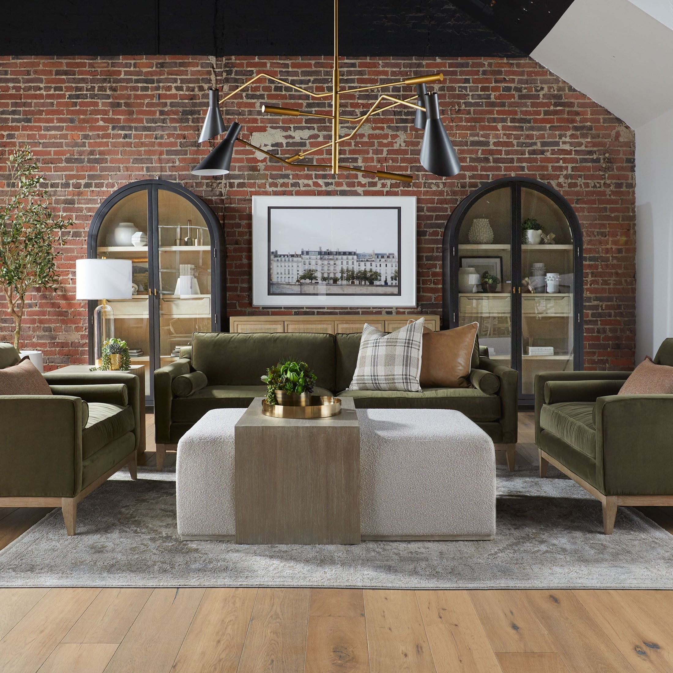 Dovetail Upholstered Coffee Table
