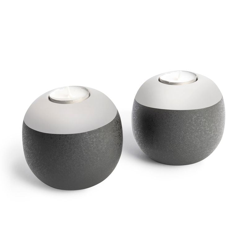 Pair of Elton Votive Holder in Black Color