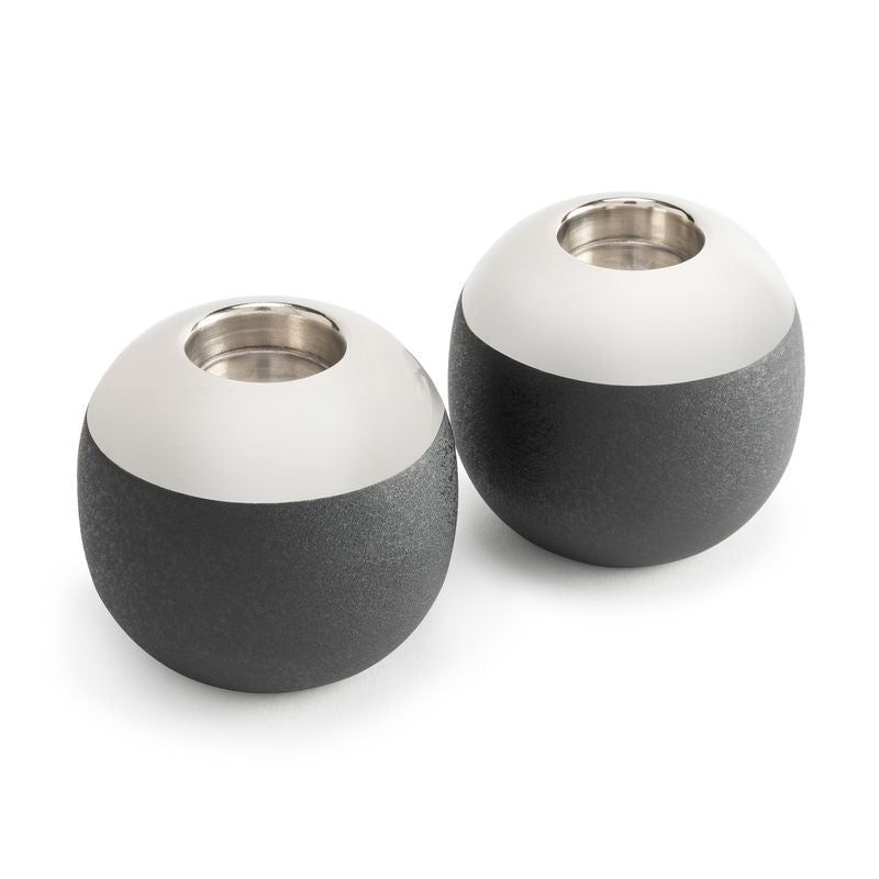 Pair of Elton Votive Holder in Black Color