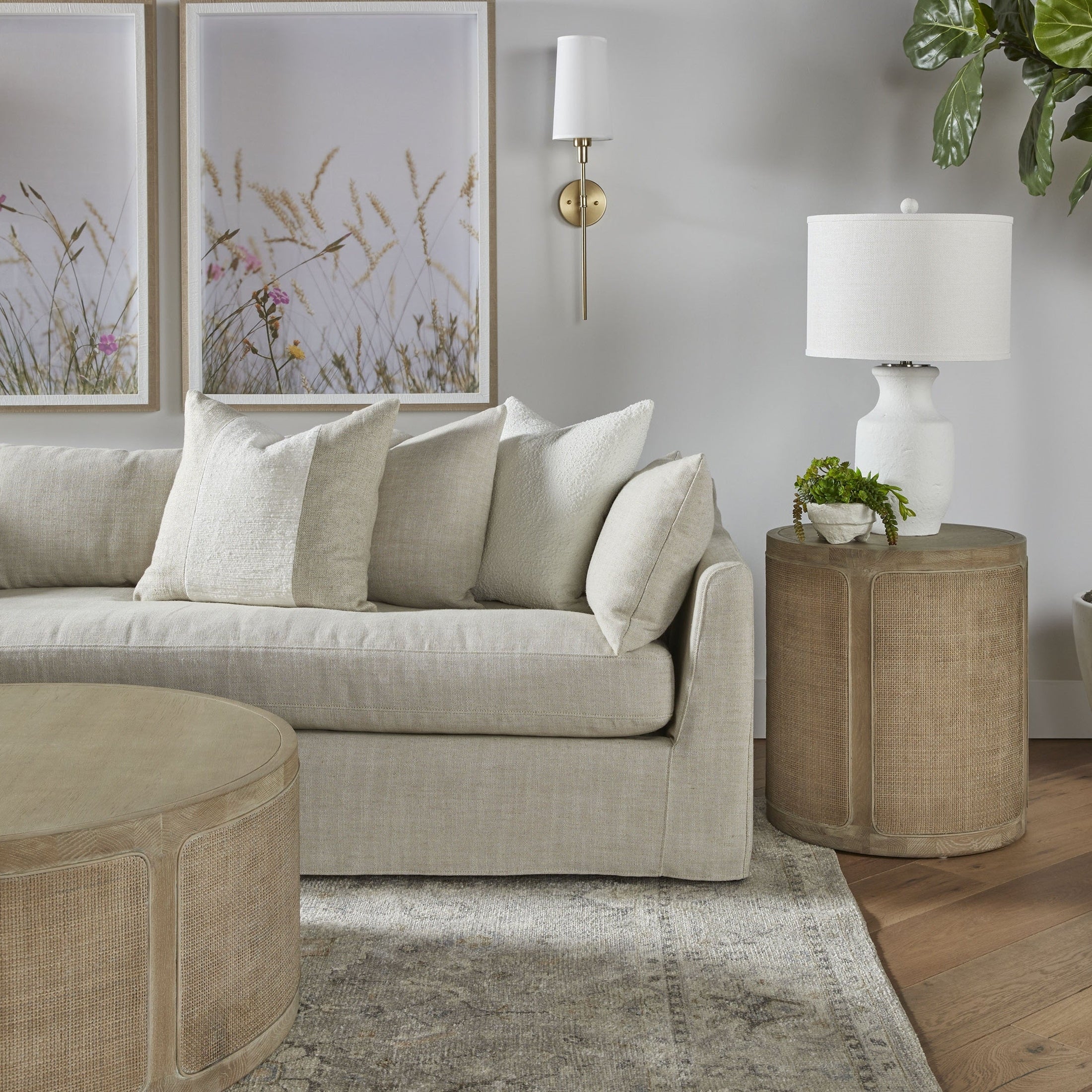 Haven 110" Lounge Slipcover LF Sectional