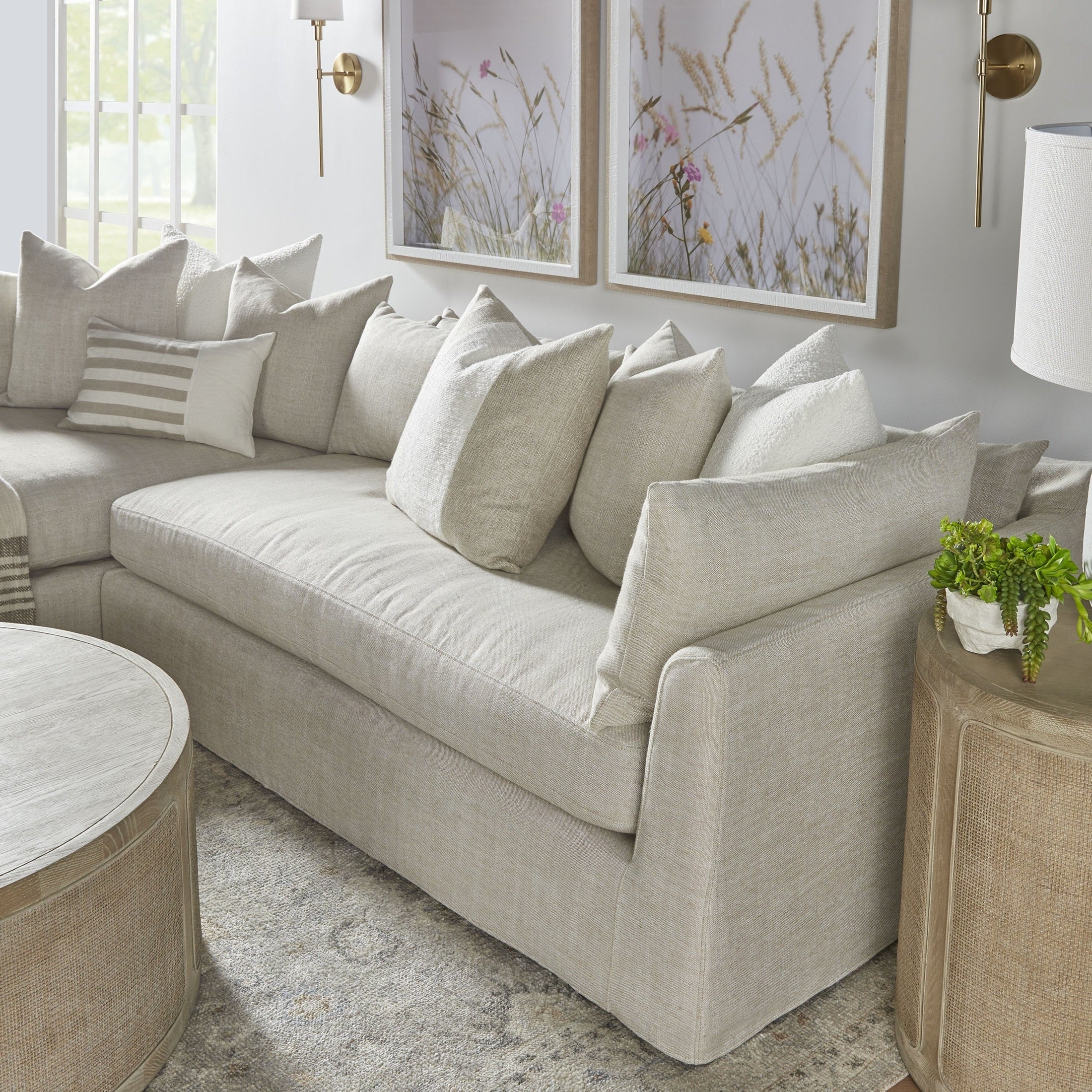 Haven 110" Lounge Slipcover LF Sectional