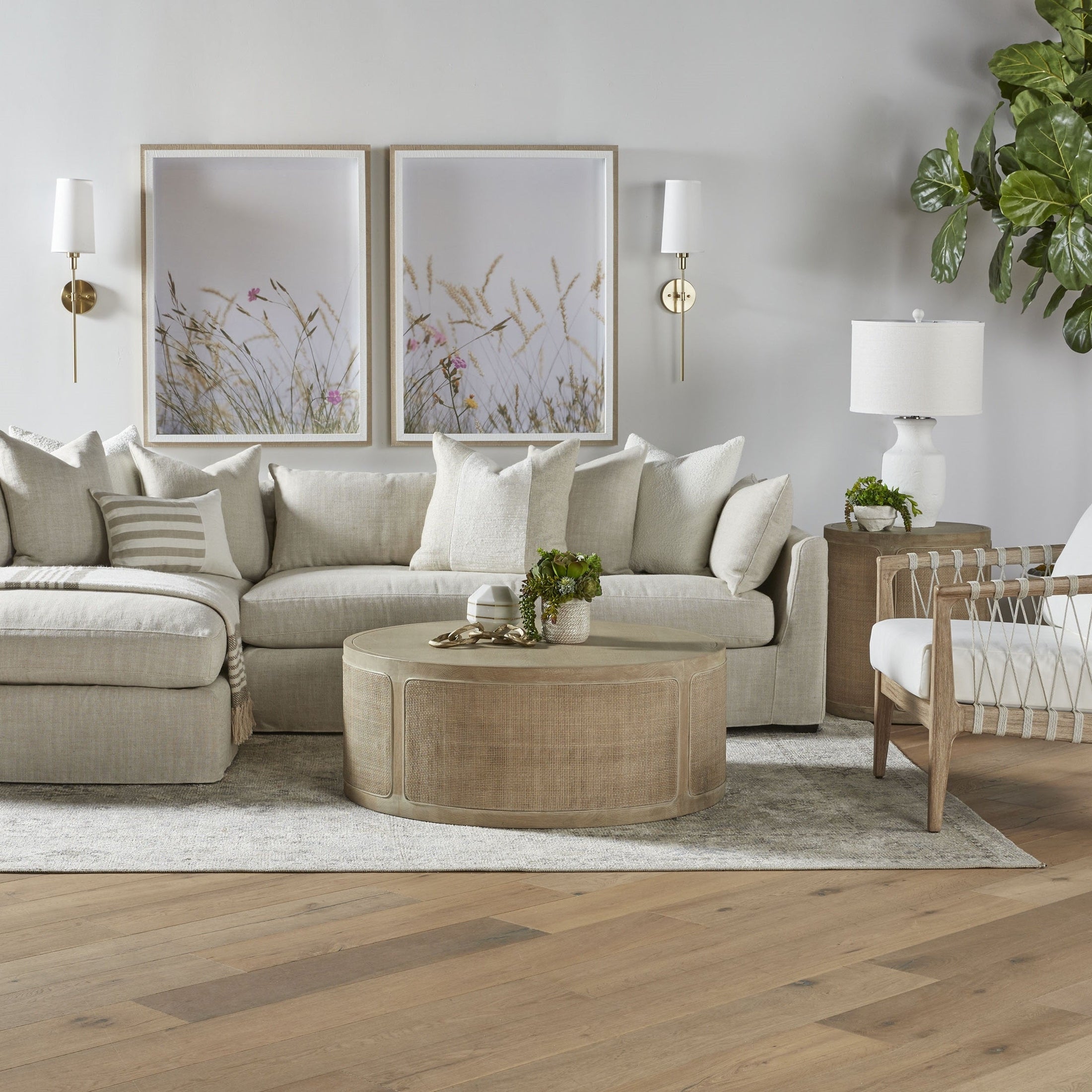 Haven 110" Lounge Slipcover LF Sectional