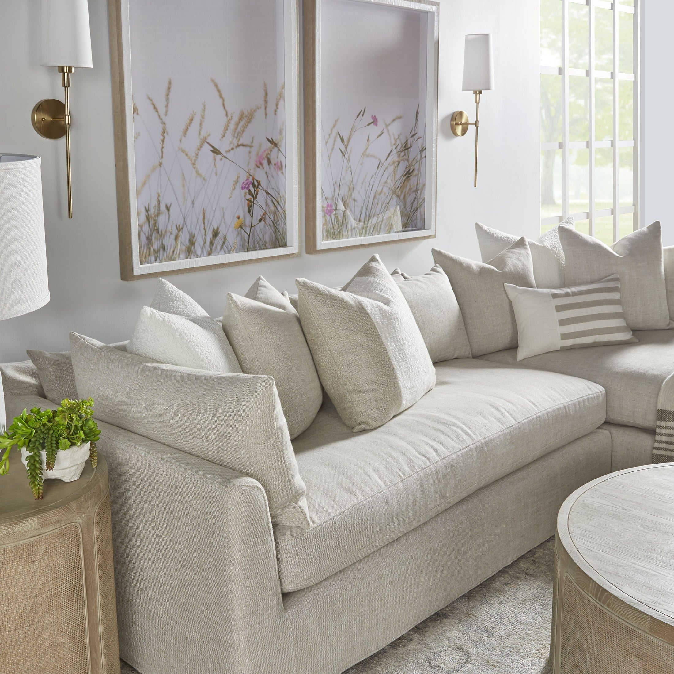 Haven 110" Lounge Slipcover RF Sectional