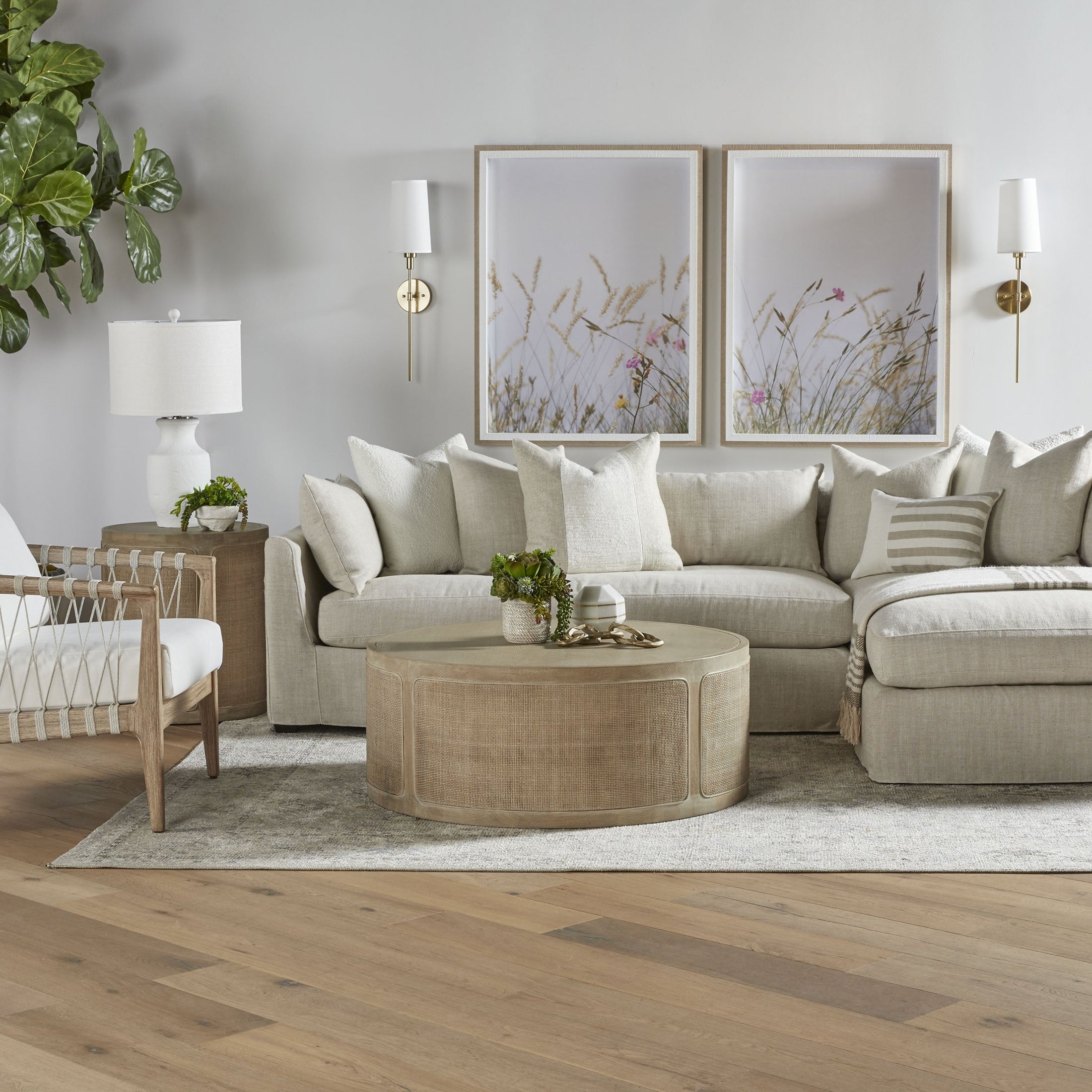 Haven 110" Lounge Slipcover RF Sectional