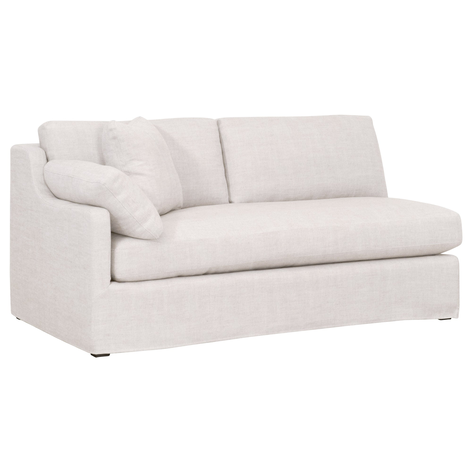 Lena Modular Slipcover 2-Seat Left Slope Arm Sofa
