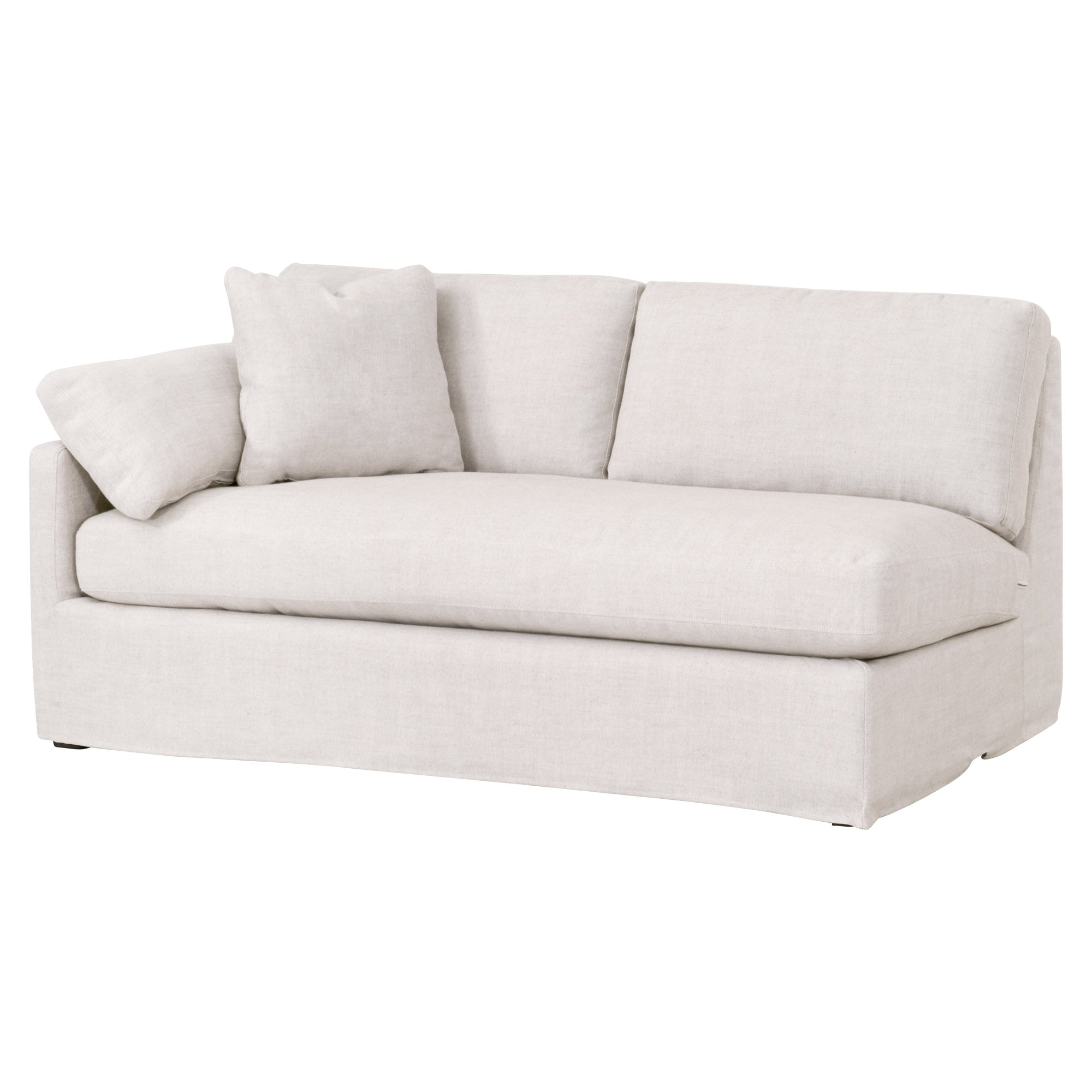 Lena Modular Slipcover 2-Seat Left Slope Arm Sofa