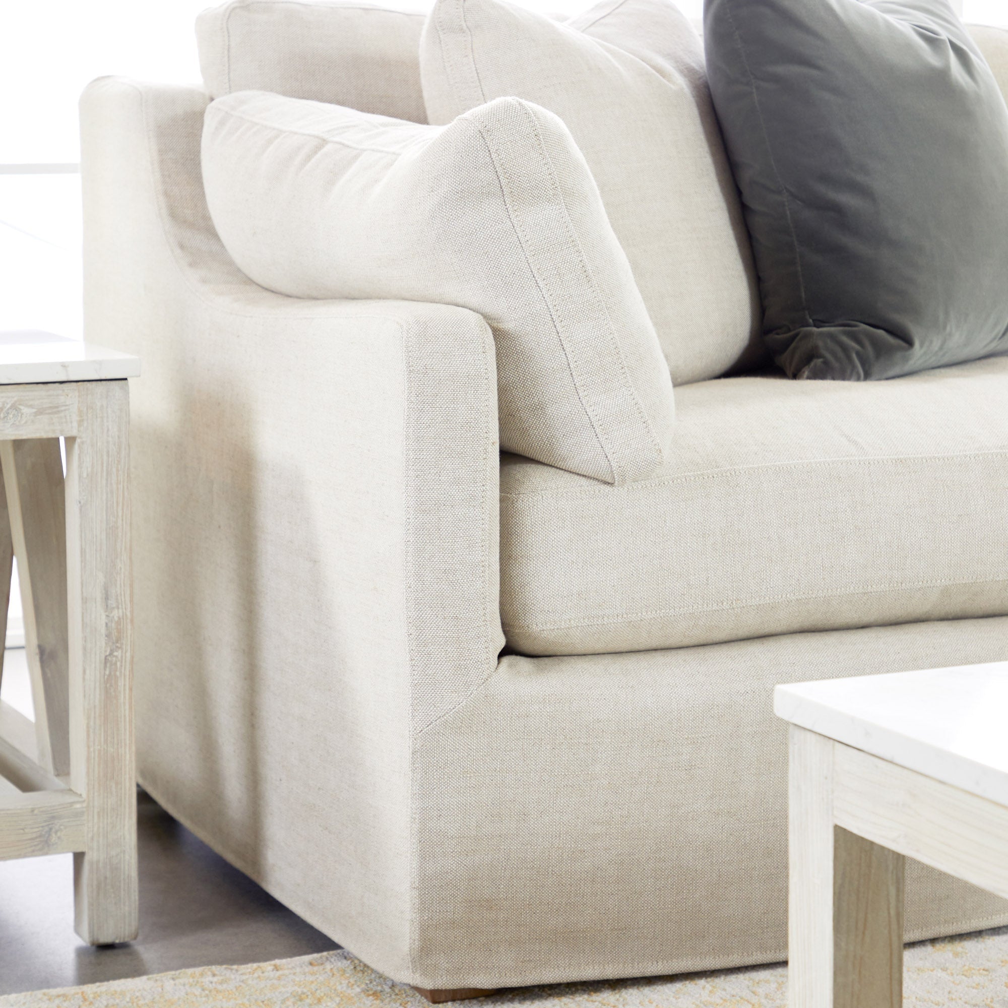 Lena Modular Slipcover 2-Seat Left Slope Arm Sofa