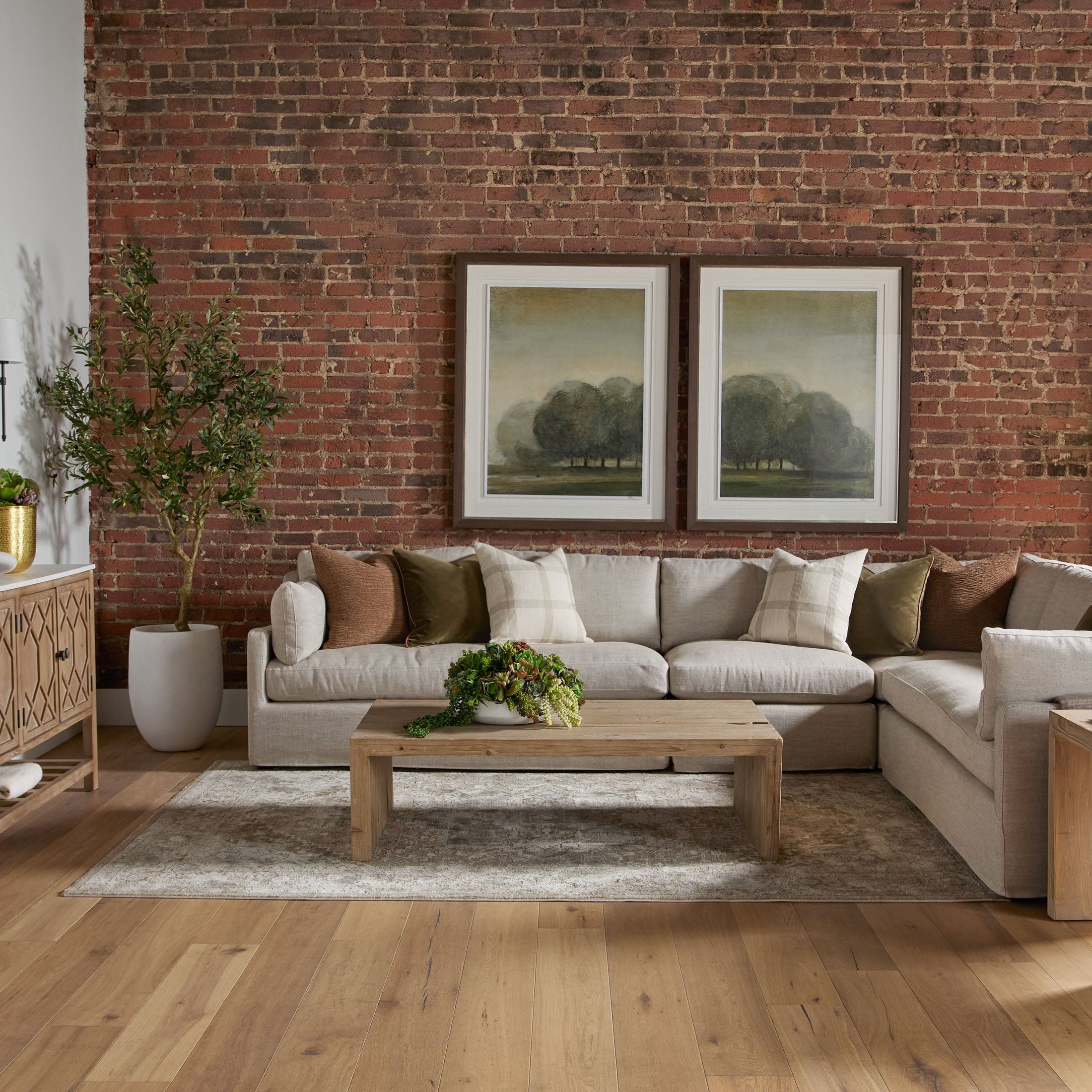 Lena Modular Slipcover 2-Seat Left Slope Arm Sofa