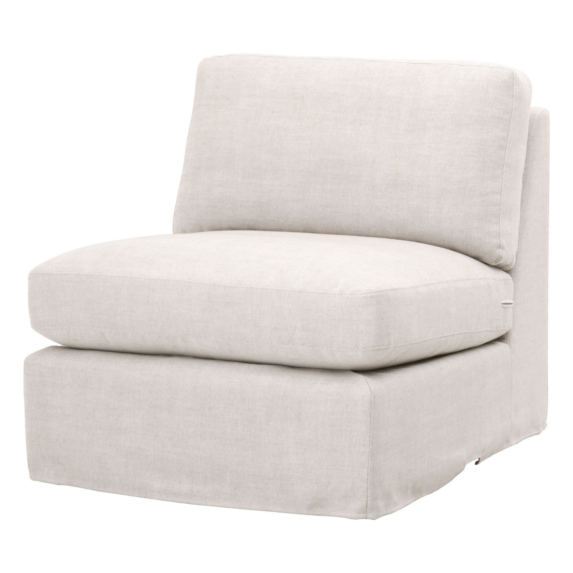Lena Modular Slipcover 1-Seat Armless Chair