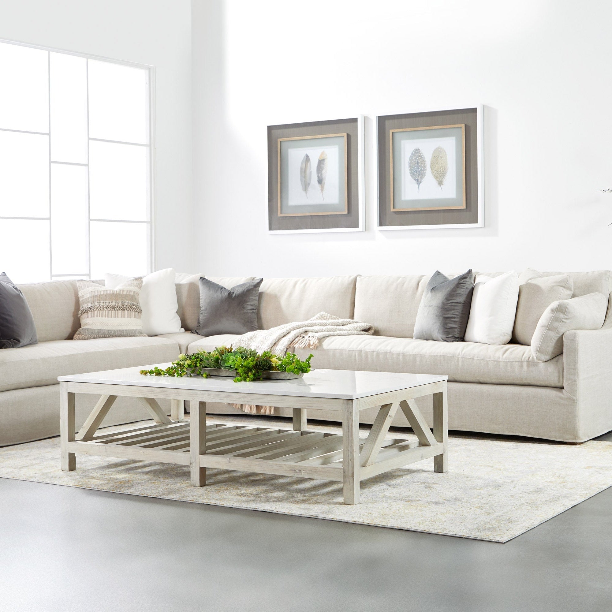 Lena Modular Slipcover Corner Chair