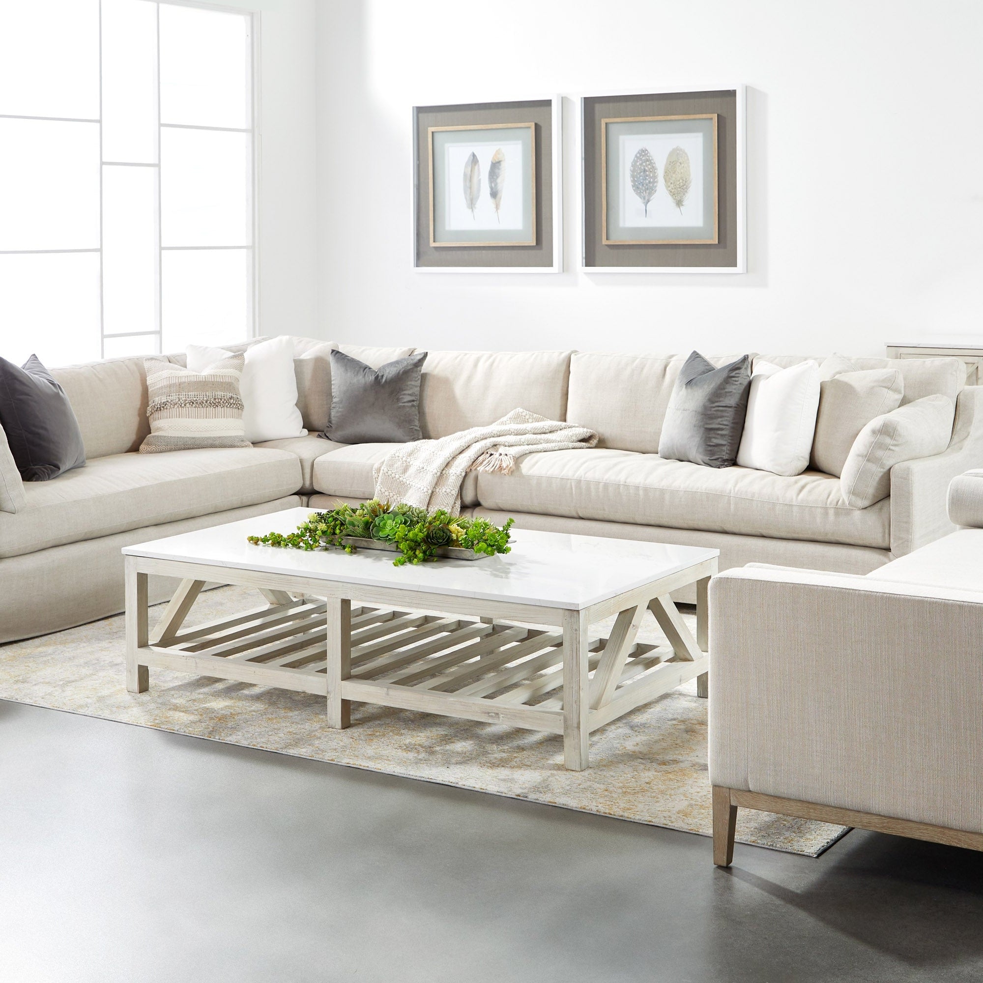 Lena Modular Slipcover Corner Chair