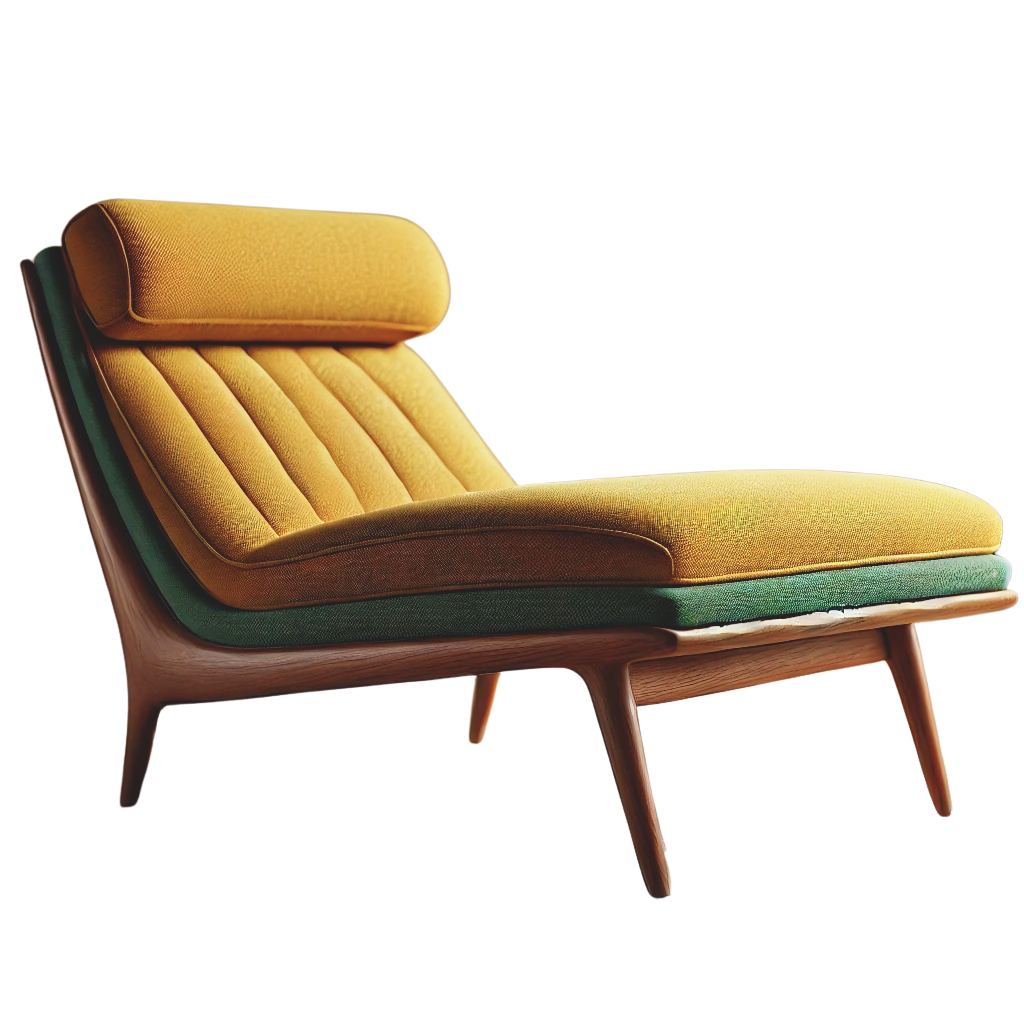 Your Noble Nest Mid-Century Modern Brentwood Chaise Lounge