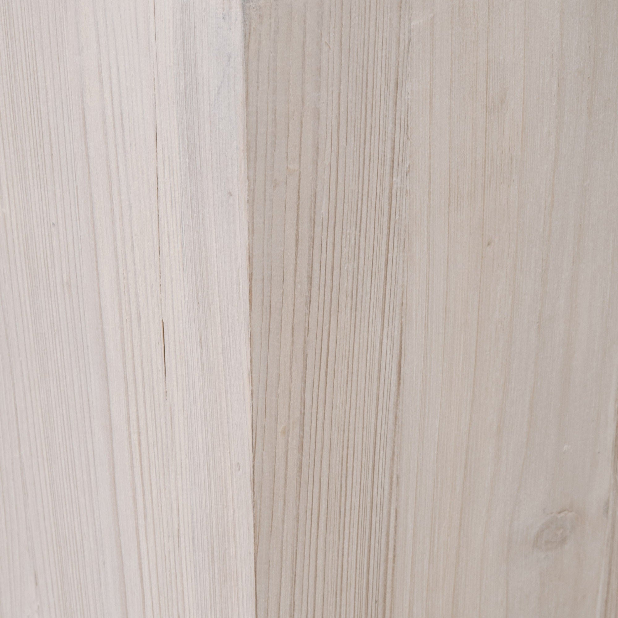 Close-up of reclaimed white-wash pine wood grain from Montauk End Table by Essentials for Living