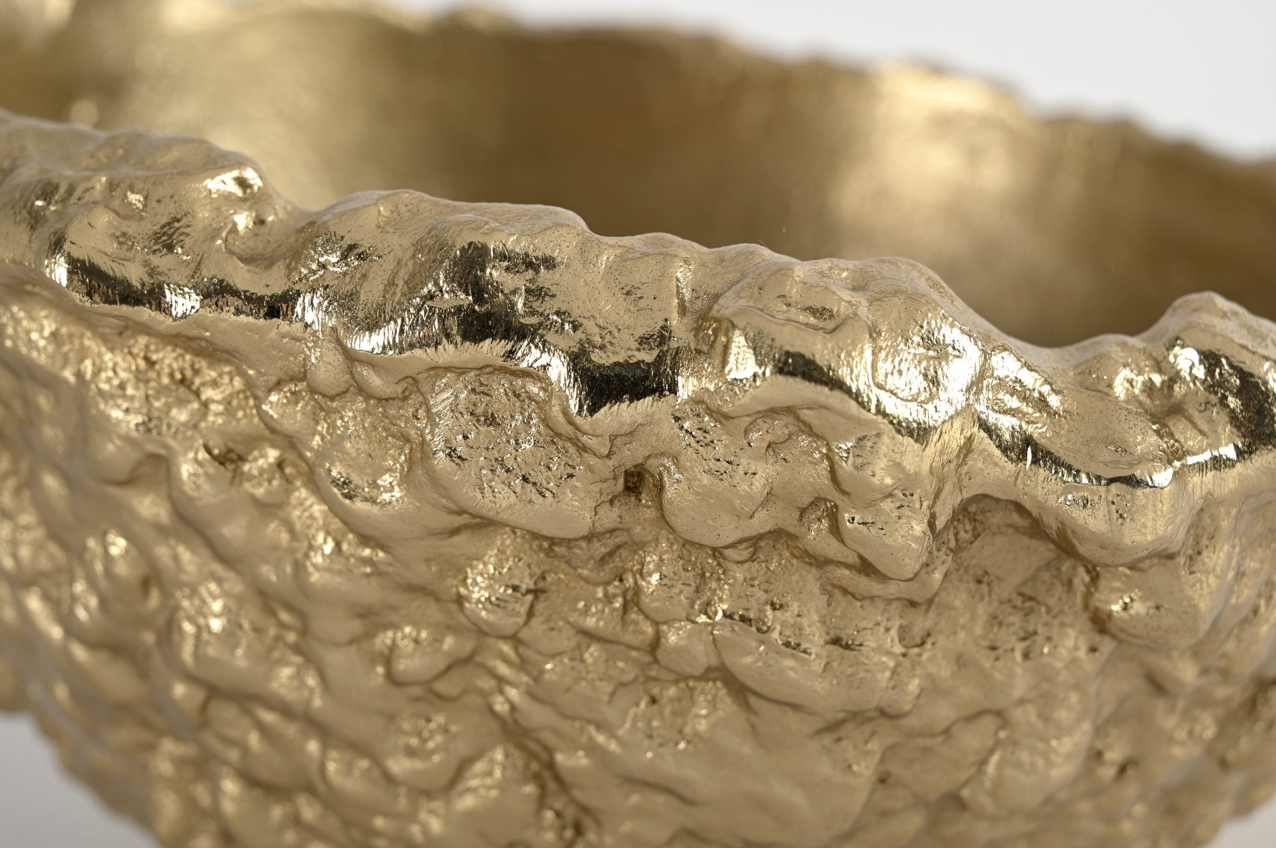 On The Rox Bowl in sculpted aluminum with modern decorative design