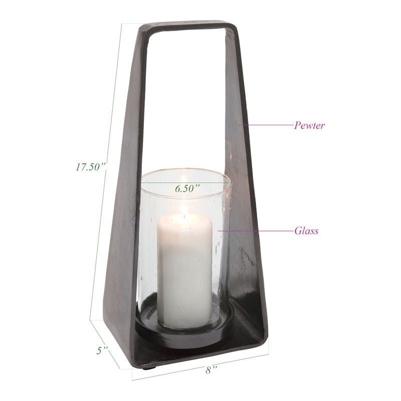 New Prudential Lantern – Dark Pewter with Candle