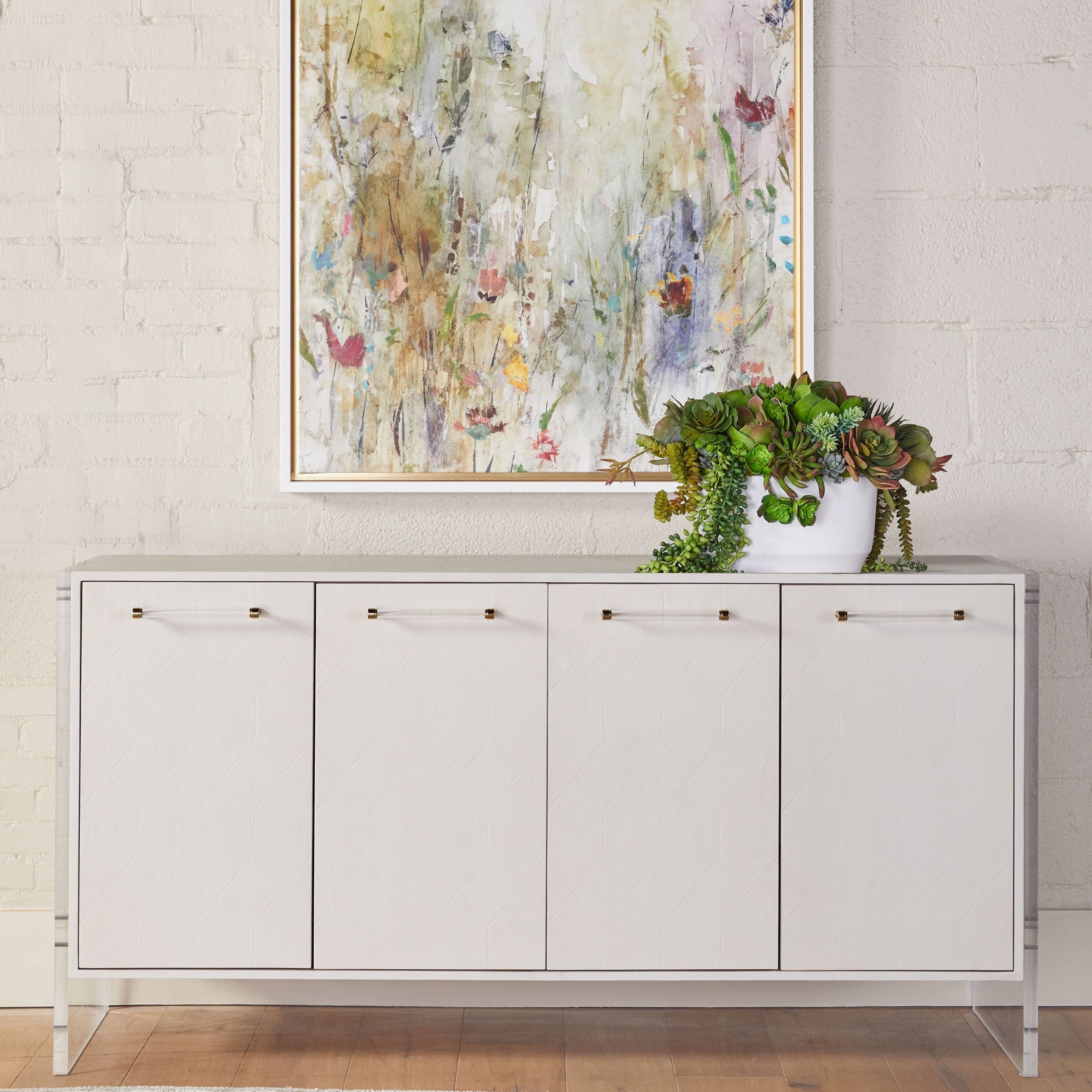 Sonia Shagreen Media Sideboard