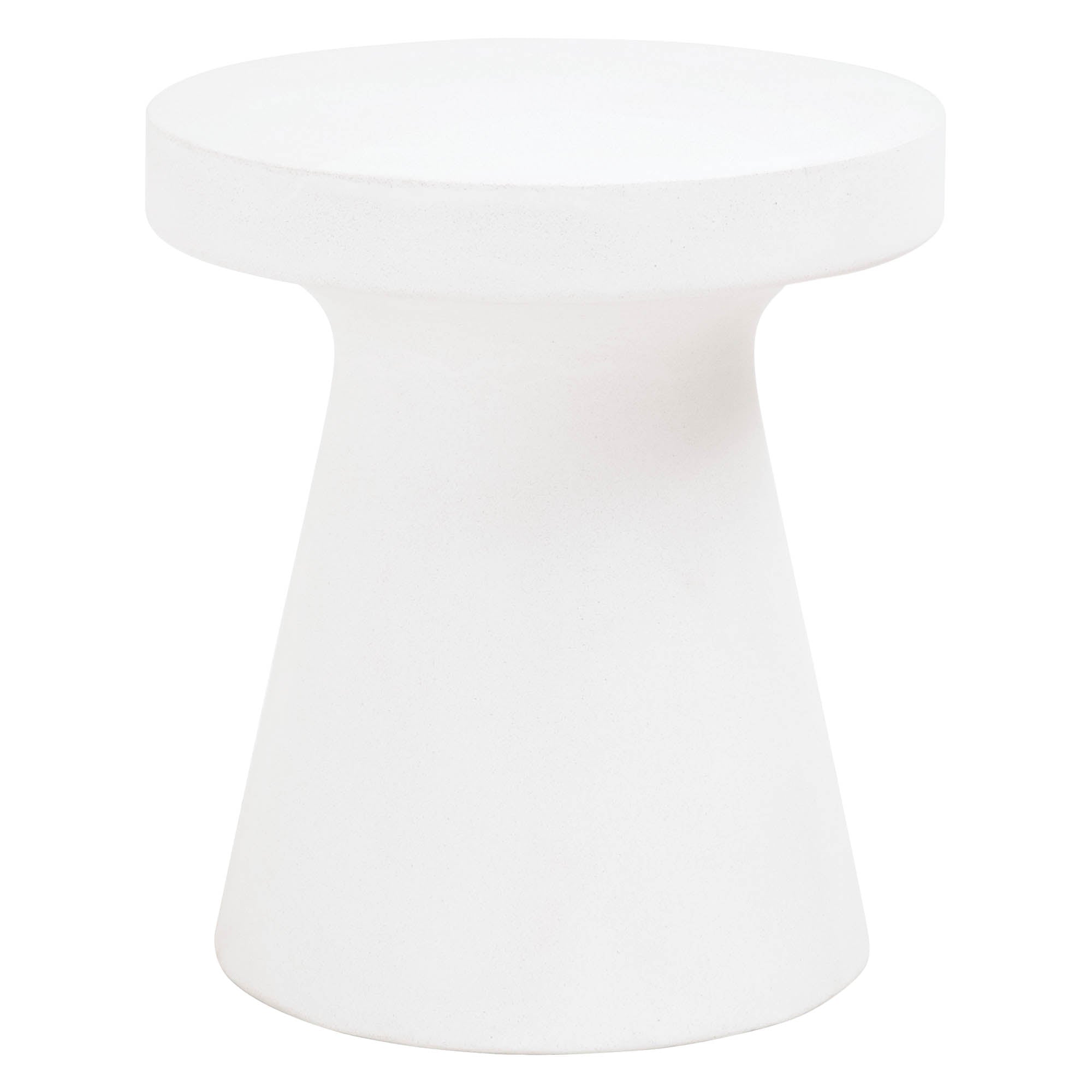 Ivory tack-shaped accent table by Essentials for Living made of durable nano-sealed fiber-reinforced concrete