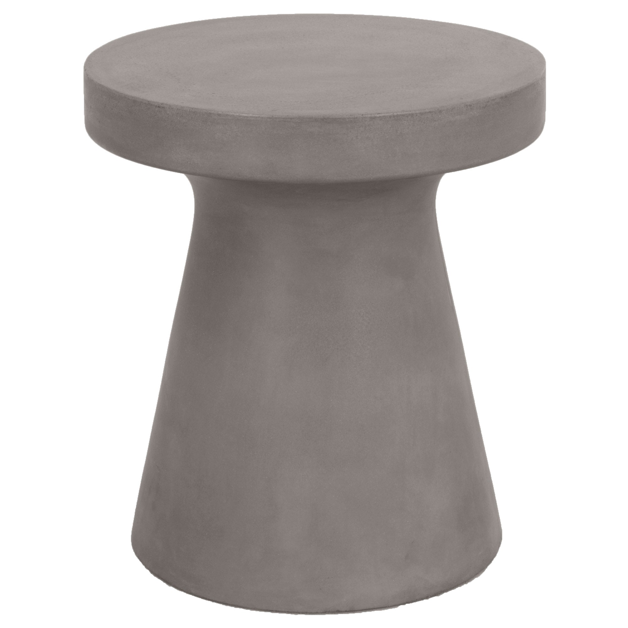 Essentials For Living nano-sealed concrete Tack Accent Table with modern minimalist design in gray finish
