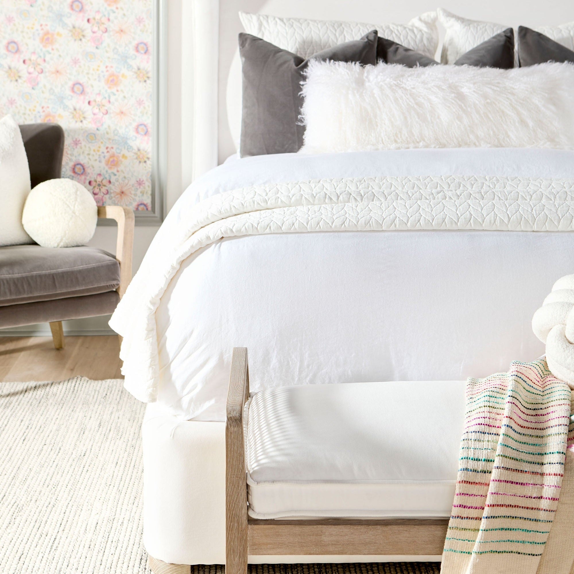 The Basic 22" Essential Pillow, Set of 2