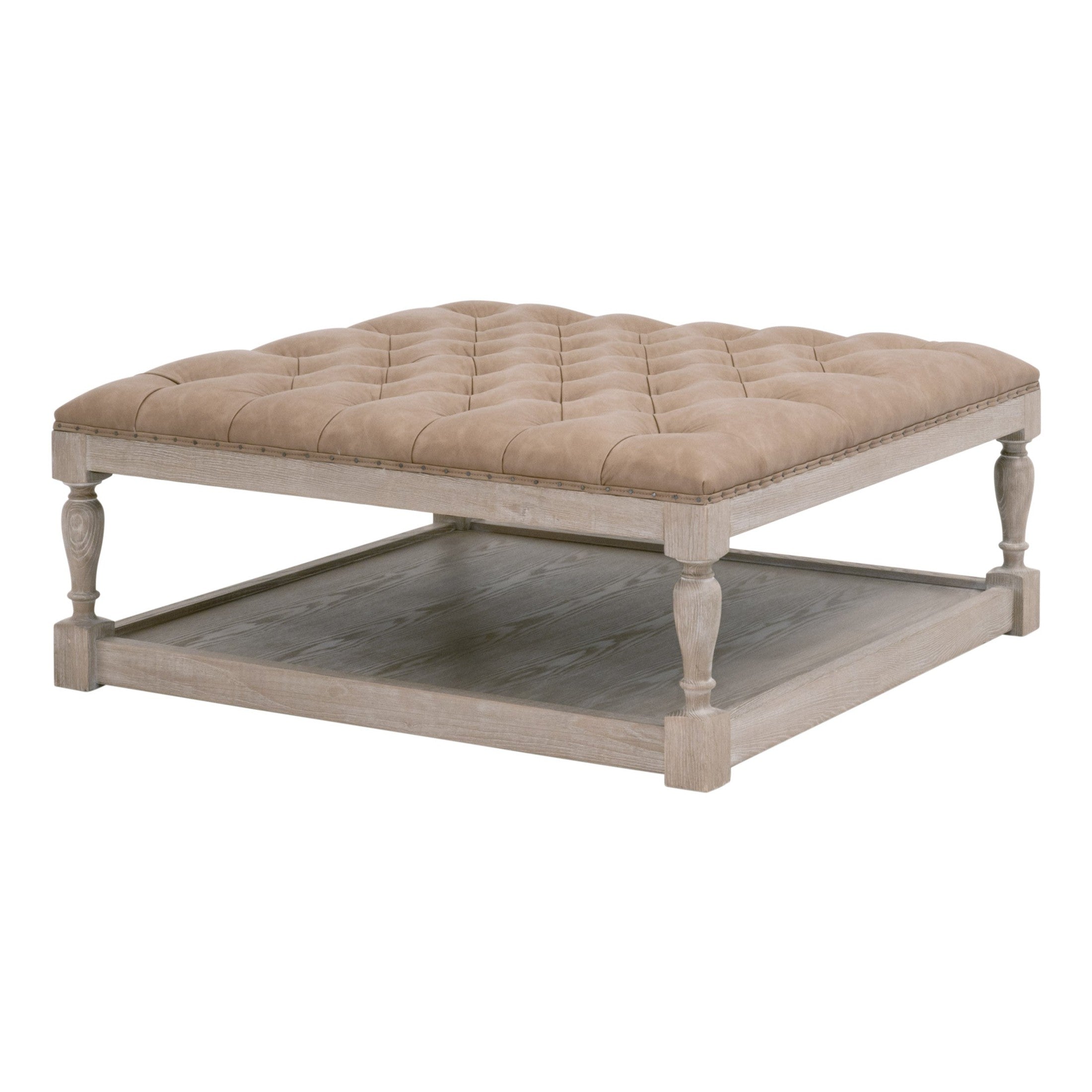 Townsend Tufted Upholstered Rectangle Coffee Table