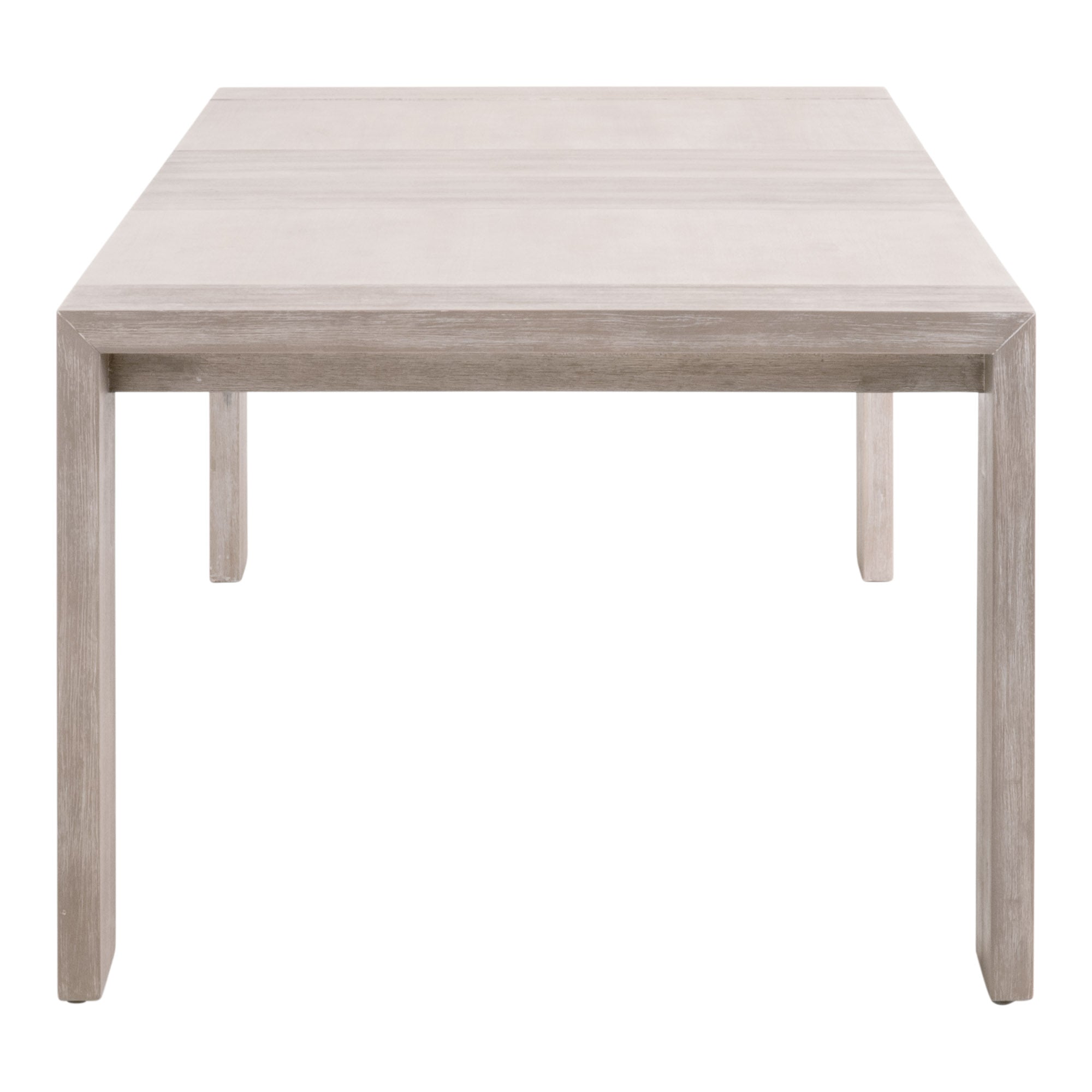 Essentials for Living Tropea Extension Dining Table in natural gray acacia with clean modern-transitional design